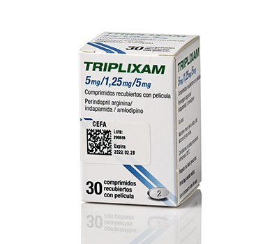 TRIPLIXAM 5MG/1.25MG/5MG TABLETAS VIA ORAL