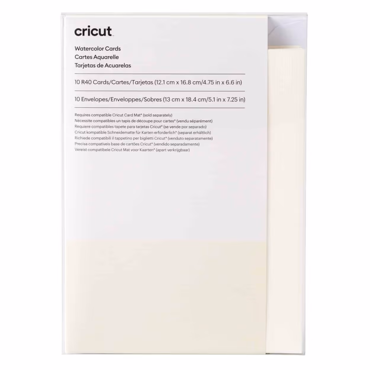 CRICUT HOJA WATERCOLOR CARDS R40 – 10 HOJAS