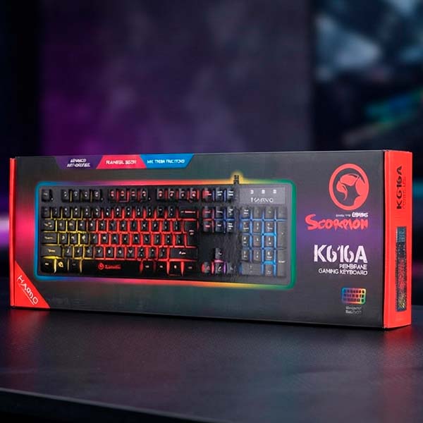 Marvo Teclado gaming negro