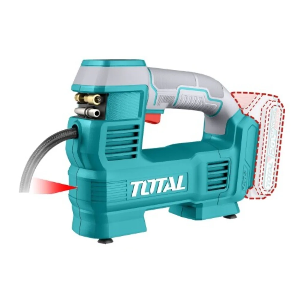 Total Compresor de Aire para Carro Recargable 20V, TACLI2012