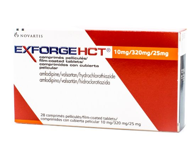 Exforge HCT 10/320/25mg 28 comprimidos