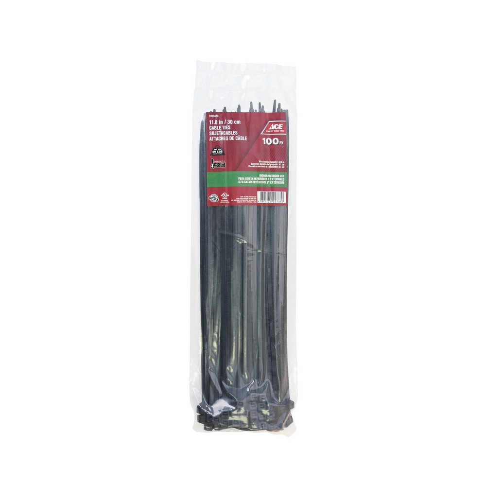 Amarra plastica 30cm negra pack 100