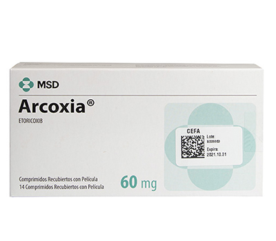 ARCOXIA 60 MG TABLETAS VÍA ORAL