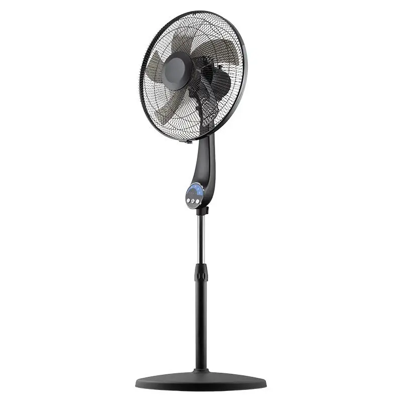Ventilador de pedestal 16" negro incluye control remoto Basic Living