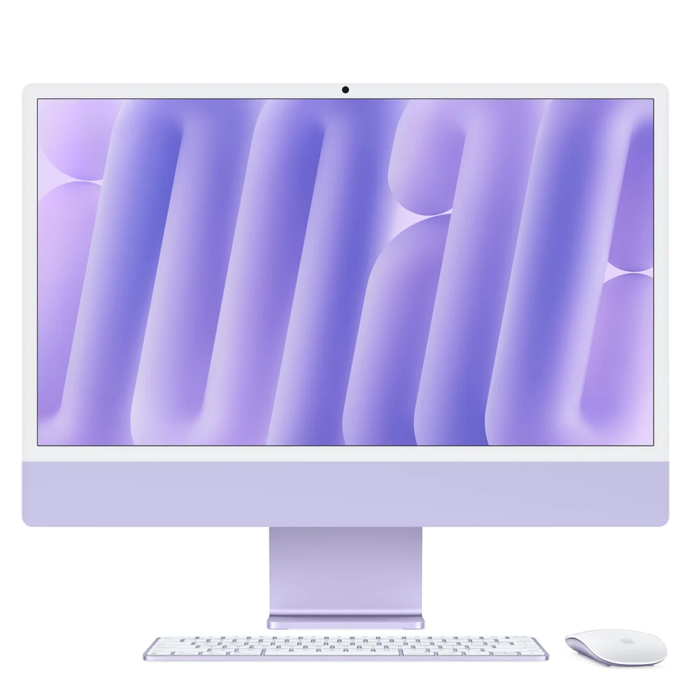 iMac con pantalla Retina 4,5K de 24 pulgadas: Chip M4 de Apple con CPU de 10 núcleos y GPU de 10 núcleos, 512 GB SSD - Morado