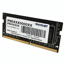 MEMORIA RAM PARA LAPTOP 8GB PATRIOT PSD48G320081S SL DDR4 3200MHZ CL22 1.2V NEGRO
