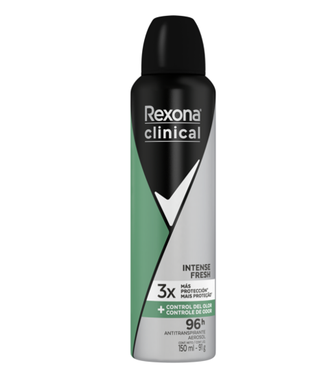 Rexona Clinical Desodrante Aero Men Intense fresh 150 ml