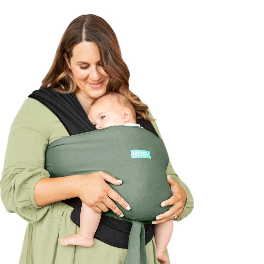 Moby- Cargador Portabebés Easy Wrap – Olive Onyx