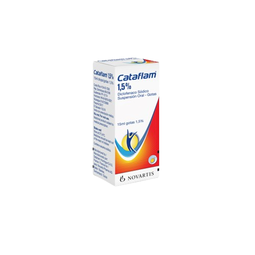 Cataflam gotas 1.5% 15ml Solución oral