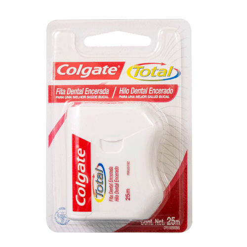HILO DENTAL ENCERADO COLGATE TOTAL 25 MT