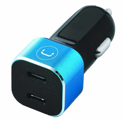 Cargador UNNO TEKNO para carro Dual USB C PD40W