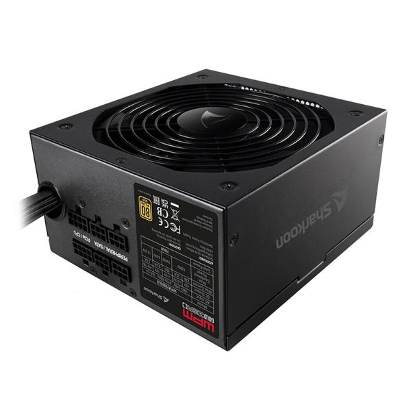 Fuente de Poder Sharkoon Shark WPM Gold Zero 750W 80 Plus Gold Semi Modular ATX 2.3 – Negro