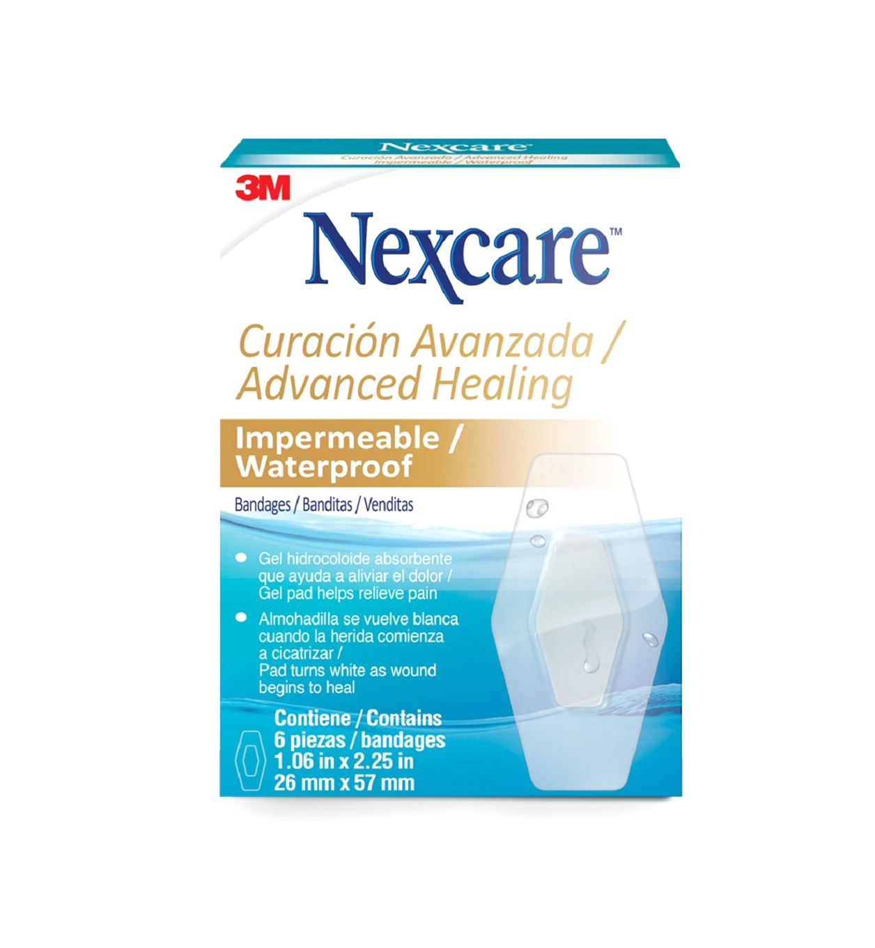 Nexcare Curación avanzada waterproof x6 unidades