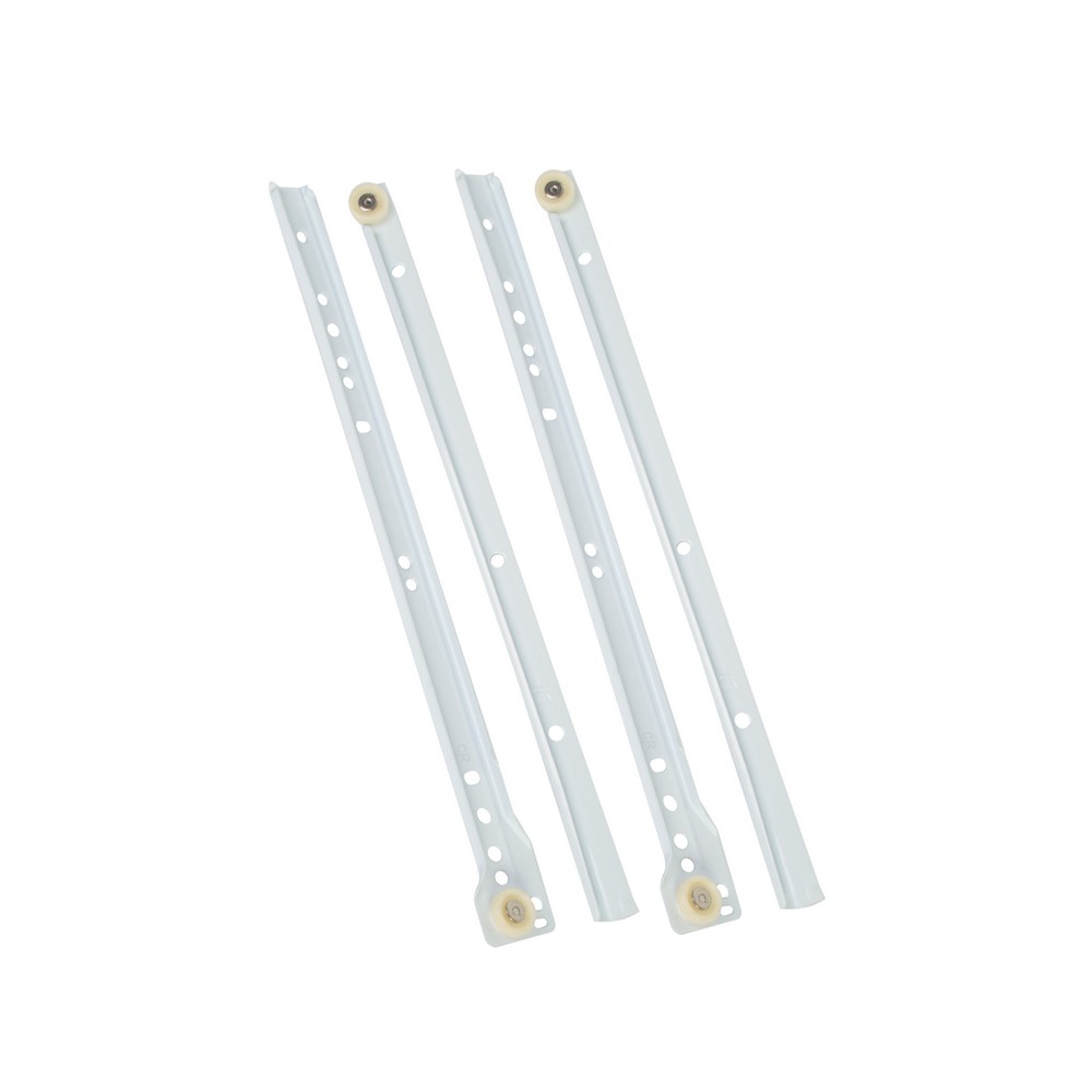 Riel para gaveta blanco 14 pulg