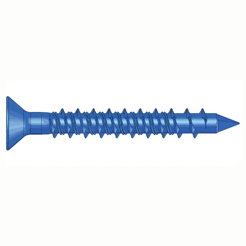 Tornillo para concreto cabeza plana 3/16" x 1 3/4" 10 uds