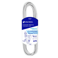 Extension Electrica Blanca 3.6 m 13 A Voltech