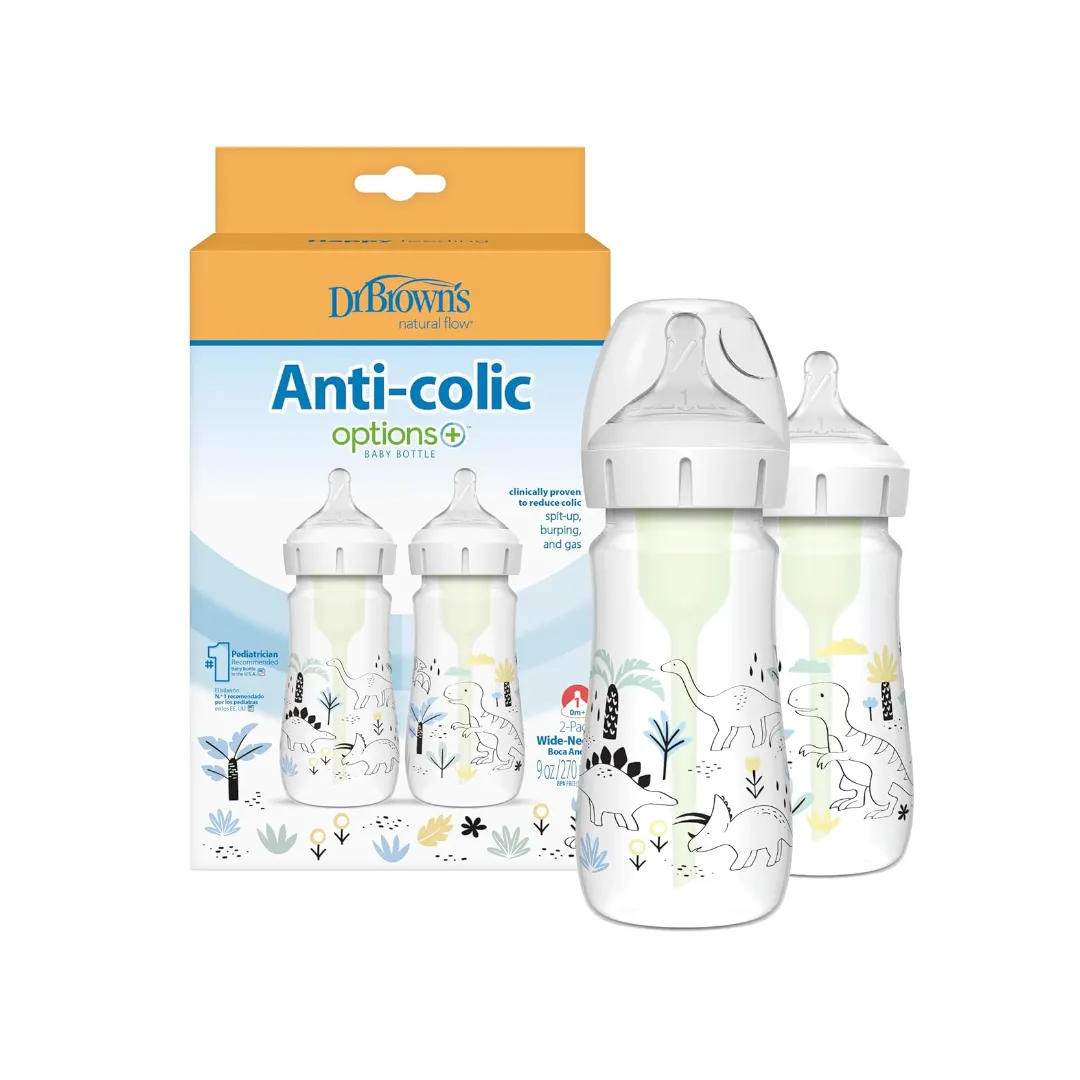 Set de 2 chupones Options+ cuello Ancho 9oz