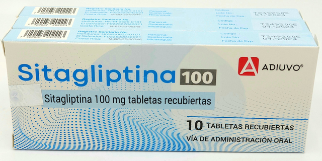 Sitagliptina Adiuvo, 100 mg, 30 tabletas