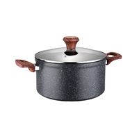 Olla Marmol con Tapa 7 L 26 cm Vegga