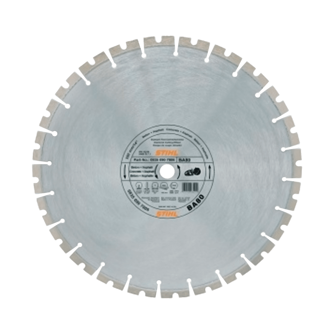 STIHL D-BA90 8350947013 DISCO DIAMANTADO SEGMENTADO 14" 350MM PARA TRONZADORA TS420 (OLD D-BA80)
