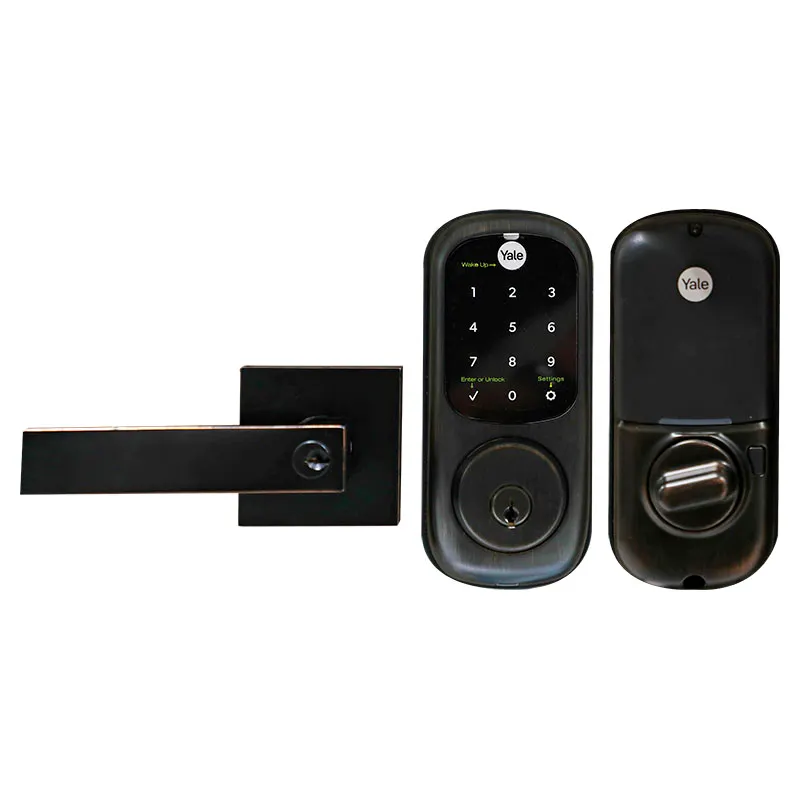 Cerrojo digital yrd226 negro satinado incluye entrada principal bari yale