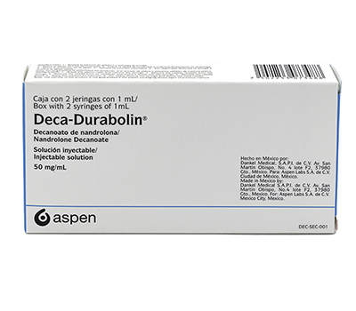 DECA DURABOLIN 50 MG /ML SOLUCIÓN INYECTABLE 2 AMPOLLAS