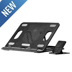 Base Ergonómica para Laptop 8 Niveles Giratoria con Soporte par