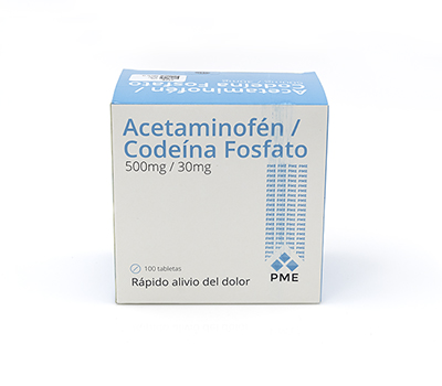 ACETAMINOFEN CODEINA 500MG/30MG TABLETAS VÍA ORAL