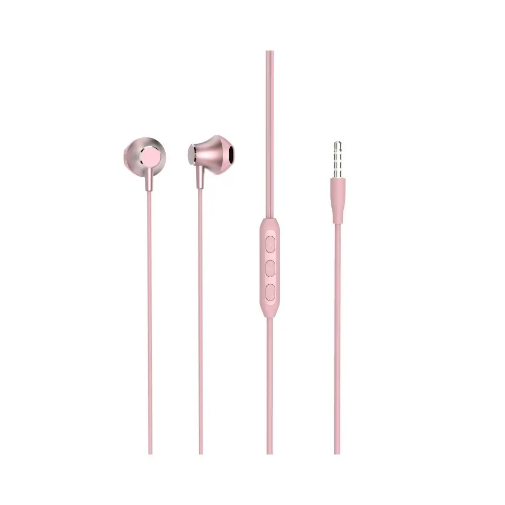 Audífonos Alámbricos con micrófono RadioShack 3304429 In Ear Rosado