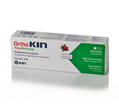 ORTHO KIN PASTA DENTIFRICA FRESA MENTOLADA 75 ml
