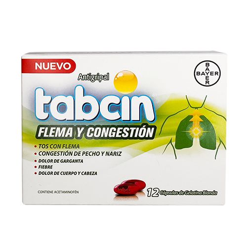 TABCIN FLEMA Y CONGESTION X 12 CAPSULAS