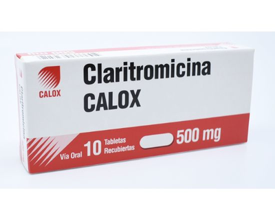 Claritromicina Calox, 500 mg, 1 de 10 ta