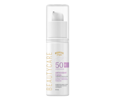 HAWAIIAN TROPIC BEAUTYCARE 50 SPF ANTIOXIDANT FACIAL PROTECTORA SOLAR LOCION 50 ML