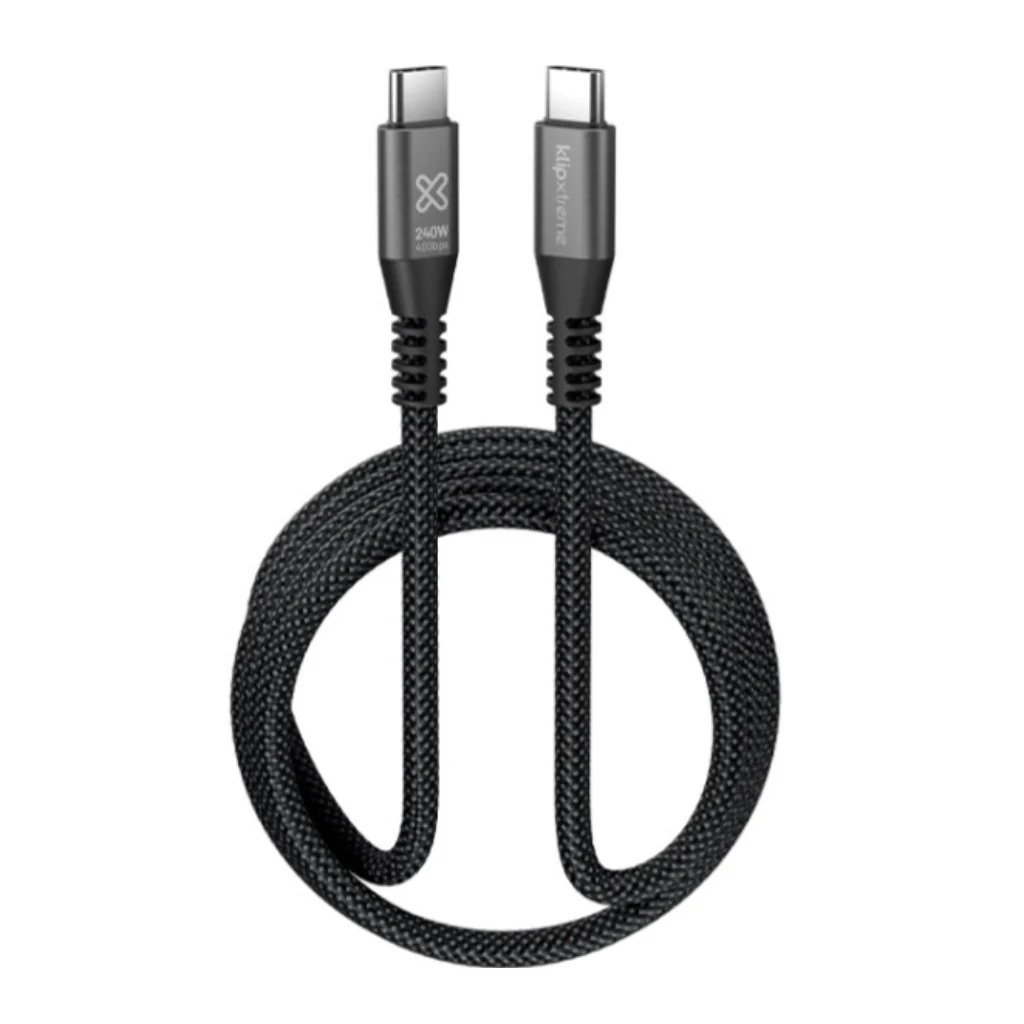 Klip Xtreme Cable USB PD 3.1 Tipo C a USB C Macho 1.8 Metros, KAC-850-6FT