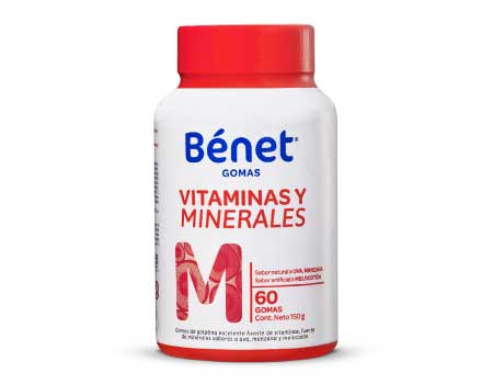 BÉNET VITAMINAS Y MINERALES GOMAS