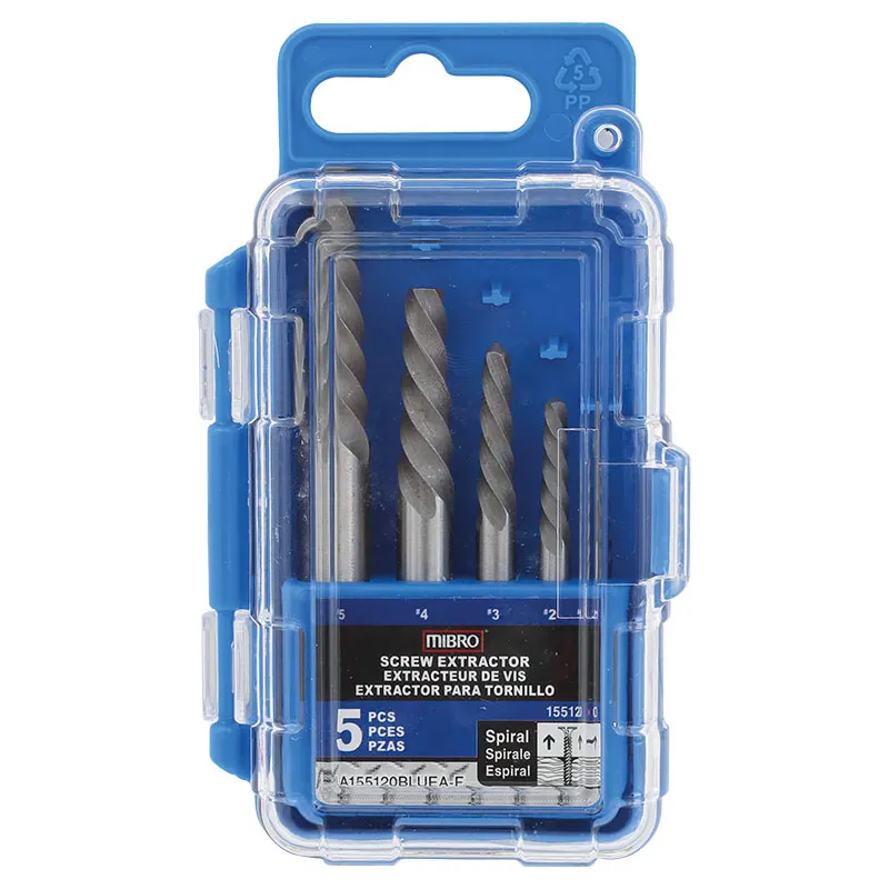 Juego de extractores de tornillos 5 piezas