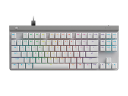 TECLADO GAMING RGB LOGITECH G515 LIGHTSPEED TKL MECÁNICO INALÁMBRICO BLUETOOTH INGLÉS 920-012535 BLANCO