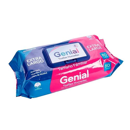 TOALLA HUMEDA GENIAL 80 UND