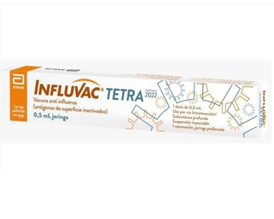Influvac Tetra Vacuna, Jeringa Prellenada, 0.5 ml (R)