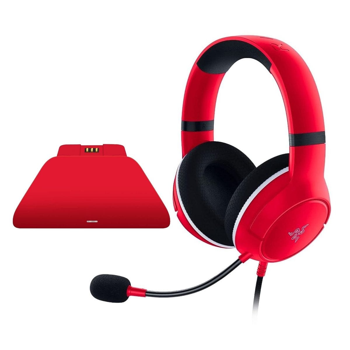 HEADSET RAZER KAIRA X XBOX BUNDLE CARGADOR CONTROL XBOX – ROJO