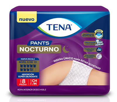 TENA PANTS NOCTURNO M 8 UNIDADES