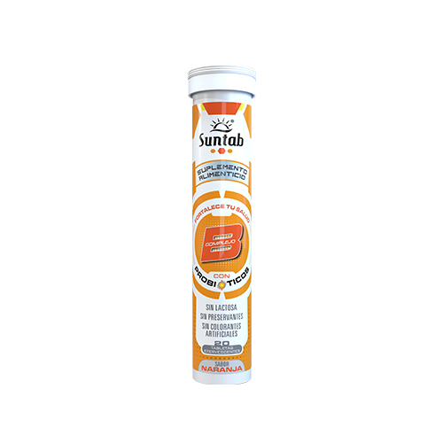 SUNTAB COMPLEJ B NARANJ 20TABS