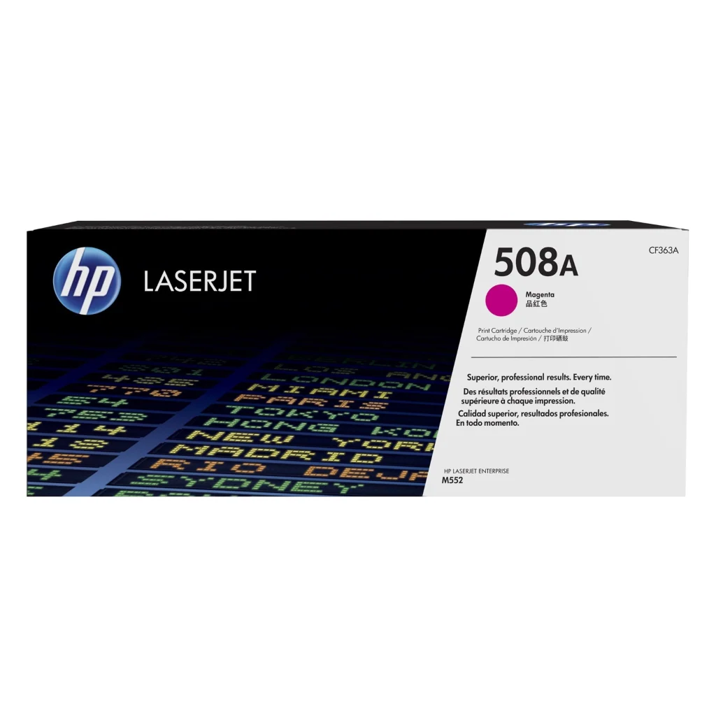 HP Tóner Magenta 508 (CF363A) 5,000 Páginas