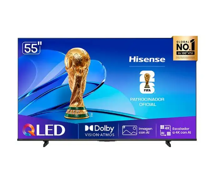PANTALLA QLED HISENSE 55Q6QV SMART 4K – 55″