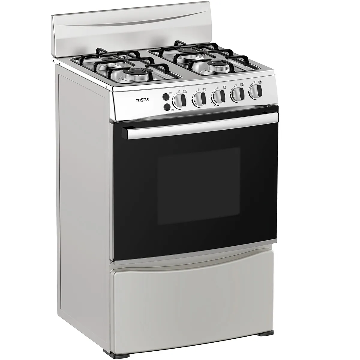 Cocina de Gas Telstar 24 Pulgadas 4 Quemadores TCG024521MD