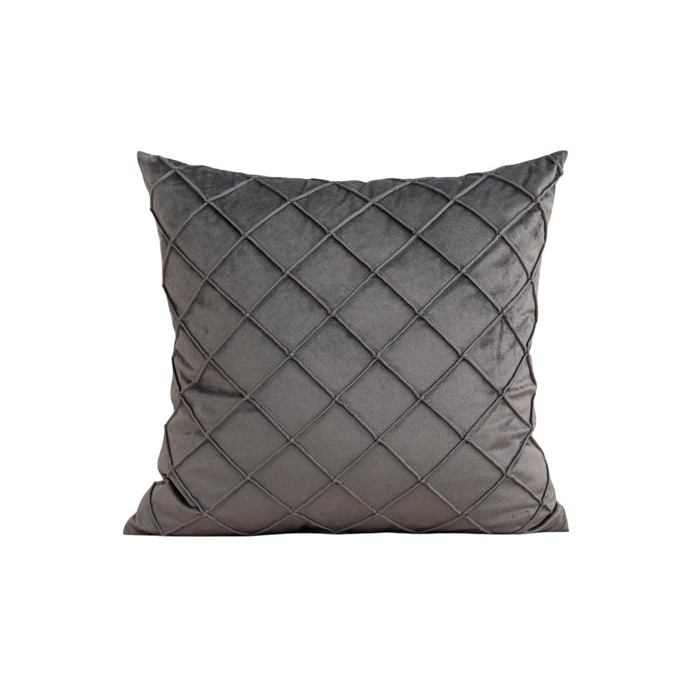 Cojin decorativo ondas gris oscuro