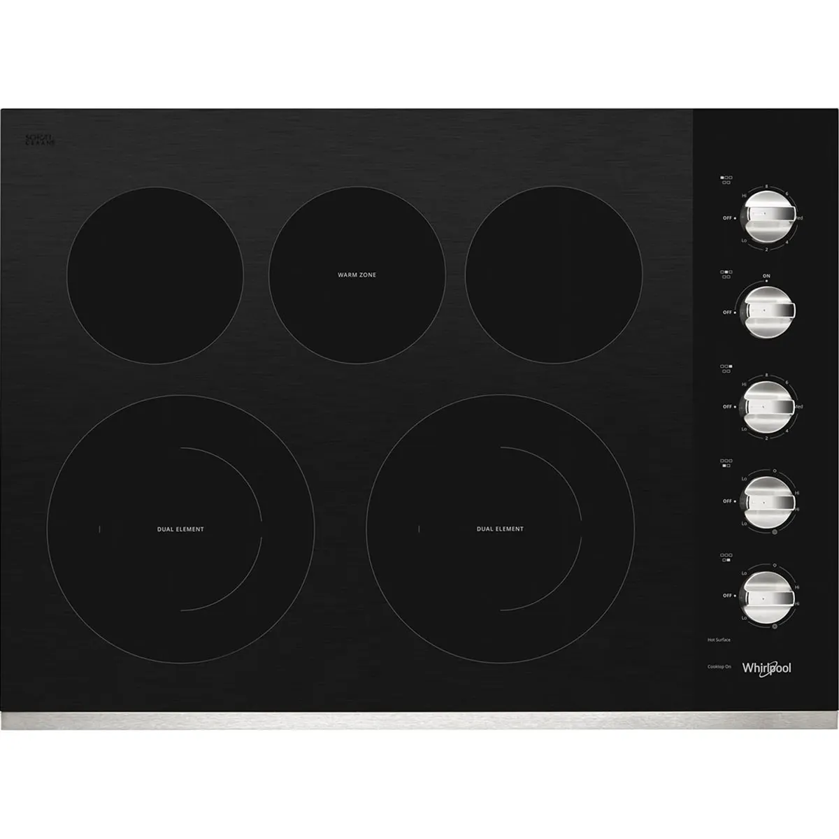 Plantilla Eléctrica Empotrable Whirlpool 5 Quemadores Vitro WCE77US0HS