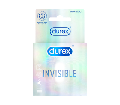 DUREX PRESERVATIVOS INVISIBLE 3 UNIDADES