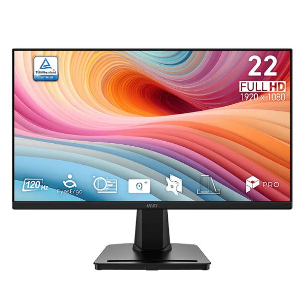 MONITOR MSI PLANO 24.5″ PRO MP252 E2 FHD 1920 X 1080 IPS 120HZ HDMI DP Y VGA NEGRO 9S6-3PC9CT-002 NEGRO