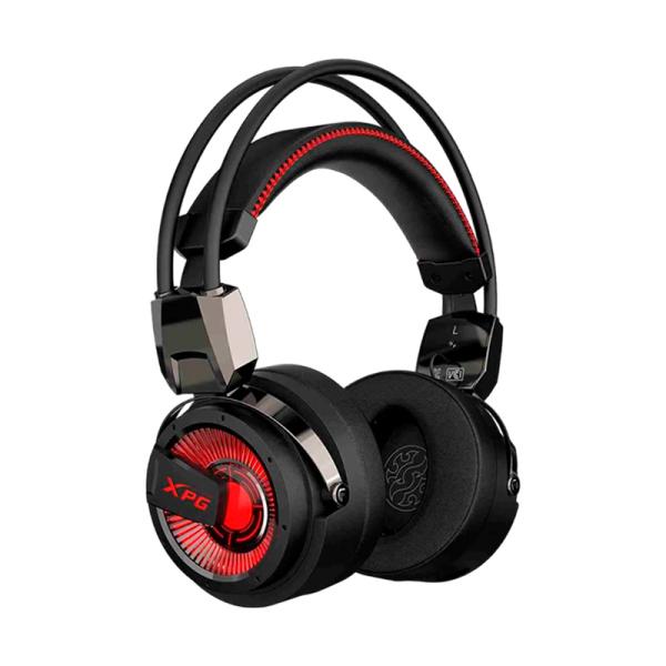 Headset XPG Gaming RGB Precog Alámbrico USB-C – Negro / Rojo